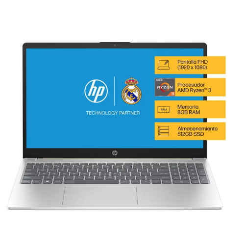 HP 15-fc0043la | Ryzen 3 | 8GB RAM | 512GB SSD | 15.6" FHD | Windows 11 | Radeon