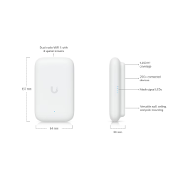 Ubiquiti UniFi FlexHD – Punto de Acceso WiFi 5 para Interiores y Exteriores