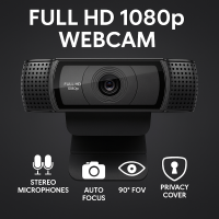 Webcam Full HD 1080p con Micrófonos Estéreo y Enfoque Automático – Logitech C920 Style