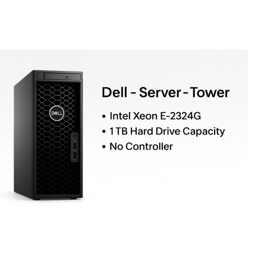 Dell T150-FY25Q3E | Servidor Torre | Xeon E-2324G | 1TB HDD | Sin Controladora